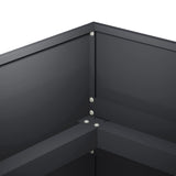Garden Planter Anthracite 120 x 80 x 60 cm Cold-rolled Steel - 45-Degree Angle