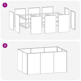 Garden Planter Anthracite 120 x 80 x 60 cm Cold-rolled Steel
