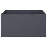 Garden Planter Anthracite 120 x 80 x 60 cm Cold-rolled Steel - Side View