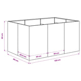Garden Planter Anthracite 120 x 80 x 60 cm Cold-rolled Steel