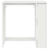Wash Machine Cabinet White 87 x 60 x 89 cm Engineered wood - Rear View