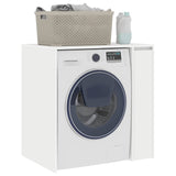 Wash Machine Cabinet White 87 x 60 x 89 cm Engineered wood - Side View