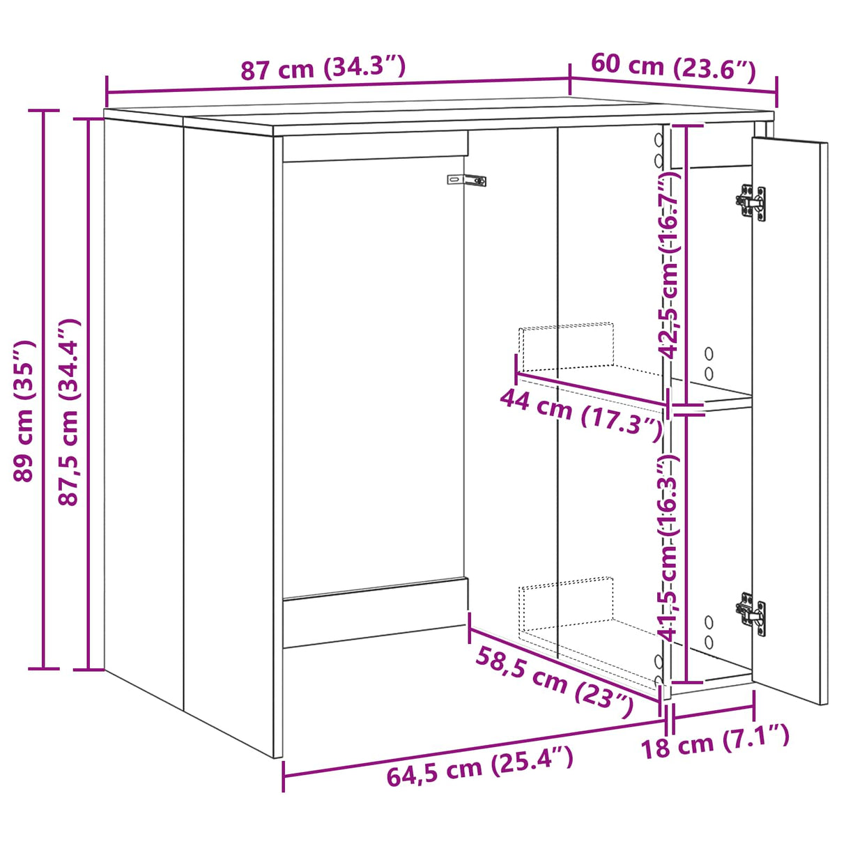 Wash Machine Cabinet White 87 x 60 x 89 cm Engineered wood