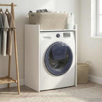 Wash Machine Cabinet White 67.5 x 48 x 97 cm Engineered wood