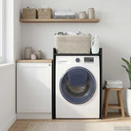 Wash Machine Cabinet with Storage Black Oak 67.5 x 48 x 97 cm