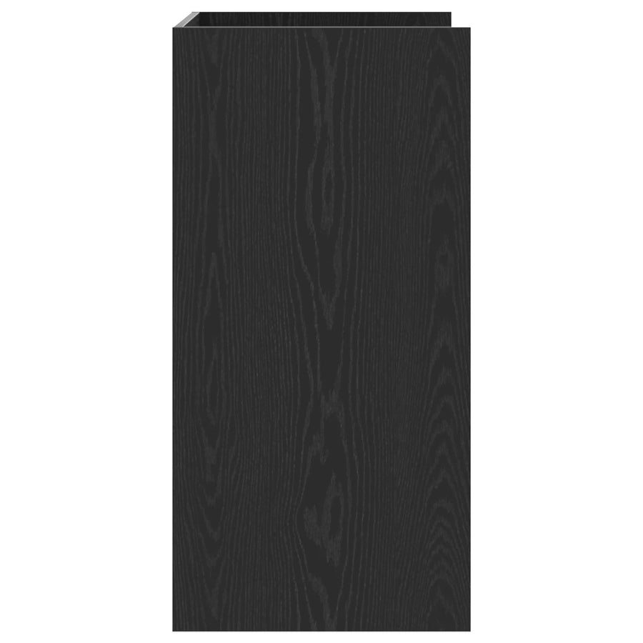 Wash Machine Cabinet with Storage Black Oak 67.5 x 48 x 97 cm