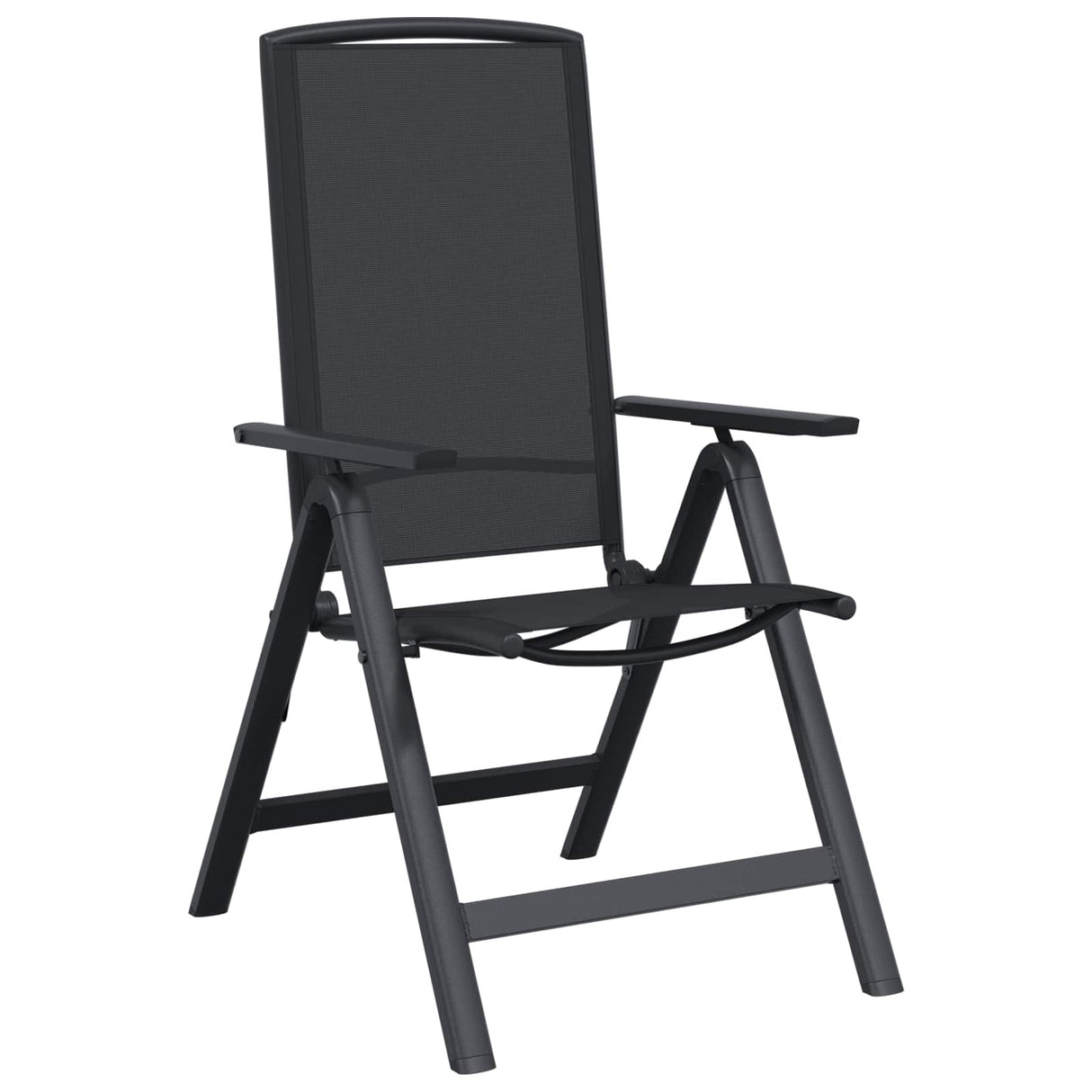 Reclining Garden Chairs 2 pcs Black 58 x 71 x 112 cm Textilene