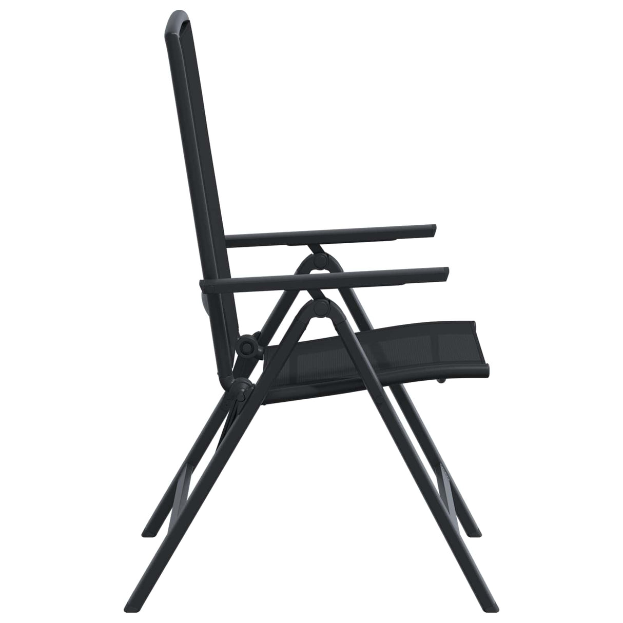 Reclining Garden Chairs 2 pcs Black 58 x 71 x 112 cm Textilene