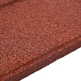 Stepping Stone 6 pcs Red 40.5 x 40.5 x 2 cm Rubber - Close-Up Angle