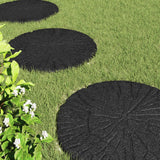 Stepping Stone 6 pcs Black Ø 45 x 1.8 cm Rubber - Side View