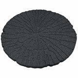 Stepping Stone 6 pcs Black Ø 45 x 1.8 cm Rubber - Top-Down View