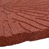 Stepping Stone 6 pcs Red Ø 45 x 1.8 cm Rubber - Close-Up Angle
