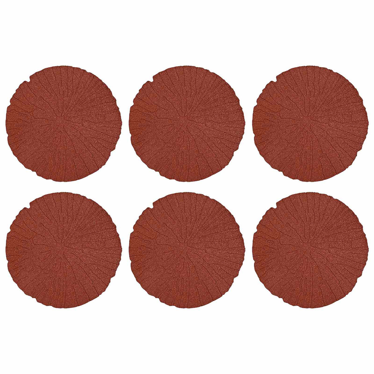 Stepping Stone 6 pcs Red Ø 45 x 1.8 cm Rubber