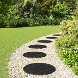 Stepping Stone 6 pcs Black Ø 44 x 2 cm Rubber