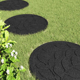 Stepping Stone 6 pcs Black Ø 44 x 2 cm Rubber