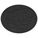 Stepping Stone 6 pcs Black Ø 44 x 2 cm Rubber - Top-Down View