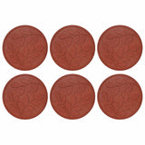 Stepping Stone 6 pcs Red Ø 44 x 2 cm Rubber