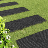 Stepping Stone 6 pcs Black 60.5 x 25 x 2 cm Rubber