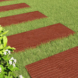 Stepping Stone 6 pcs Red 60.5 x 25 x 2 cm Rubber