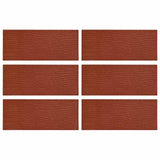 Stepping Stone 6 pcs Red 60.5 x 25 x 2 cm Rubber