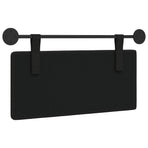 Hanging Headboard Black Faux Leather
