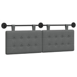 Hanging Headboard Dark Grey Fabric