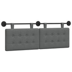Hanging Headboard Dark Grey Fabric
