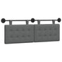 Hanging Headboard Dark Grey Fabric