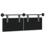 Hanging Headboard Dark Grey Fabric