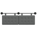 Hanging Headboard Dark Grey Fabric