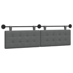 Hanging Headboard Dark Grey Fabric