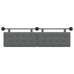 Hanging Headboard Dark Grey Fabric