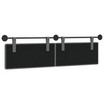 Hanging Headboard Dark Grey Fabric