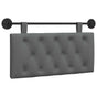Hanging Headboard Dark Grey Fabric