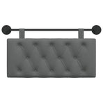 Hanging Headboard Dark Grey Fabric