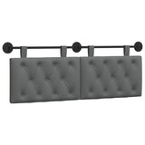 Hanging Headboard Dark Grey Fabric