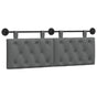 Hanging Headboard Dark Grey Fabric