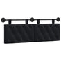 Hanging Headboard Black Velvet