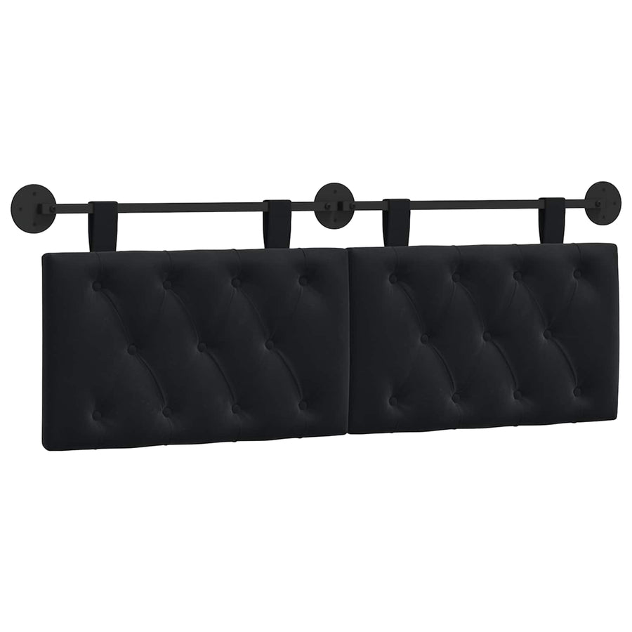 Hanging Headboard Black Velvet