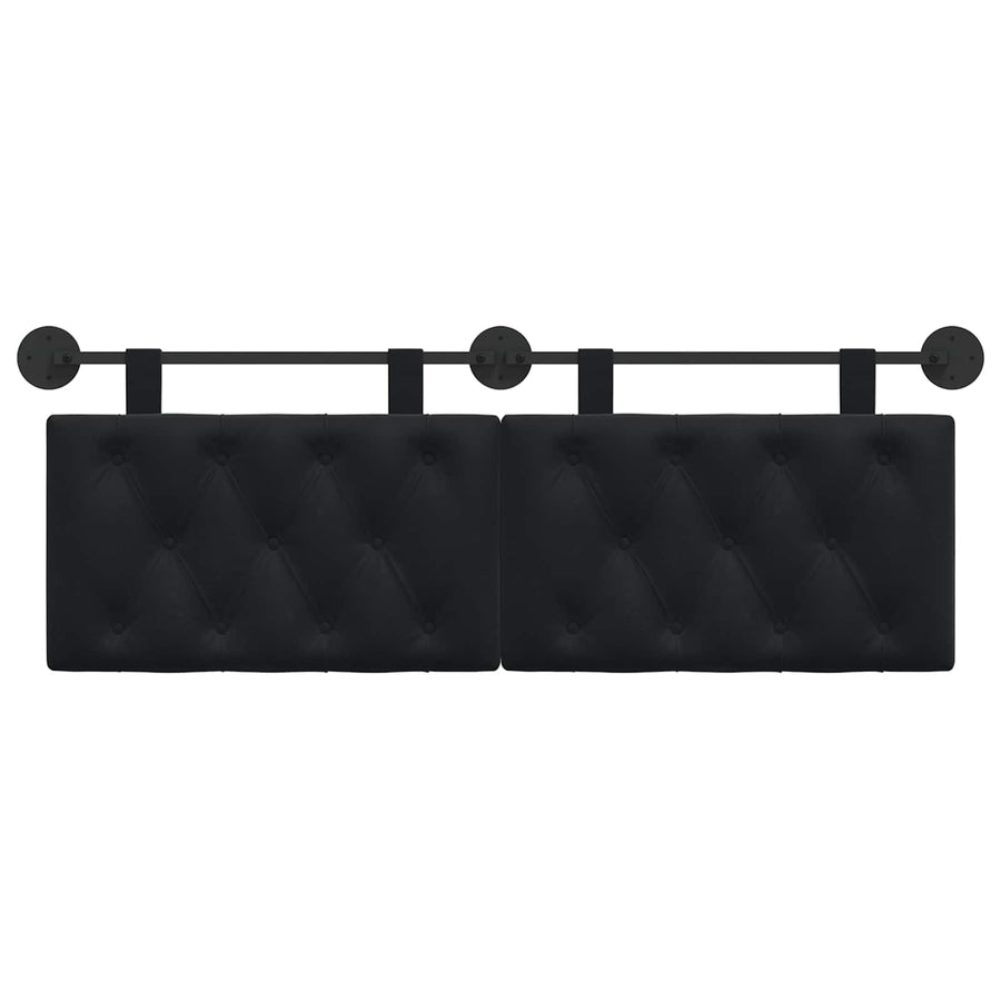 Hanging Headboard Black Velvet