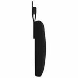 Hanging Headboard with LED Light Black Velvet - 45-Degree Angle