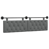 Hanging Headboard Dark Grey Fabric