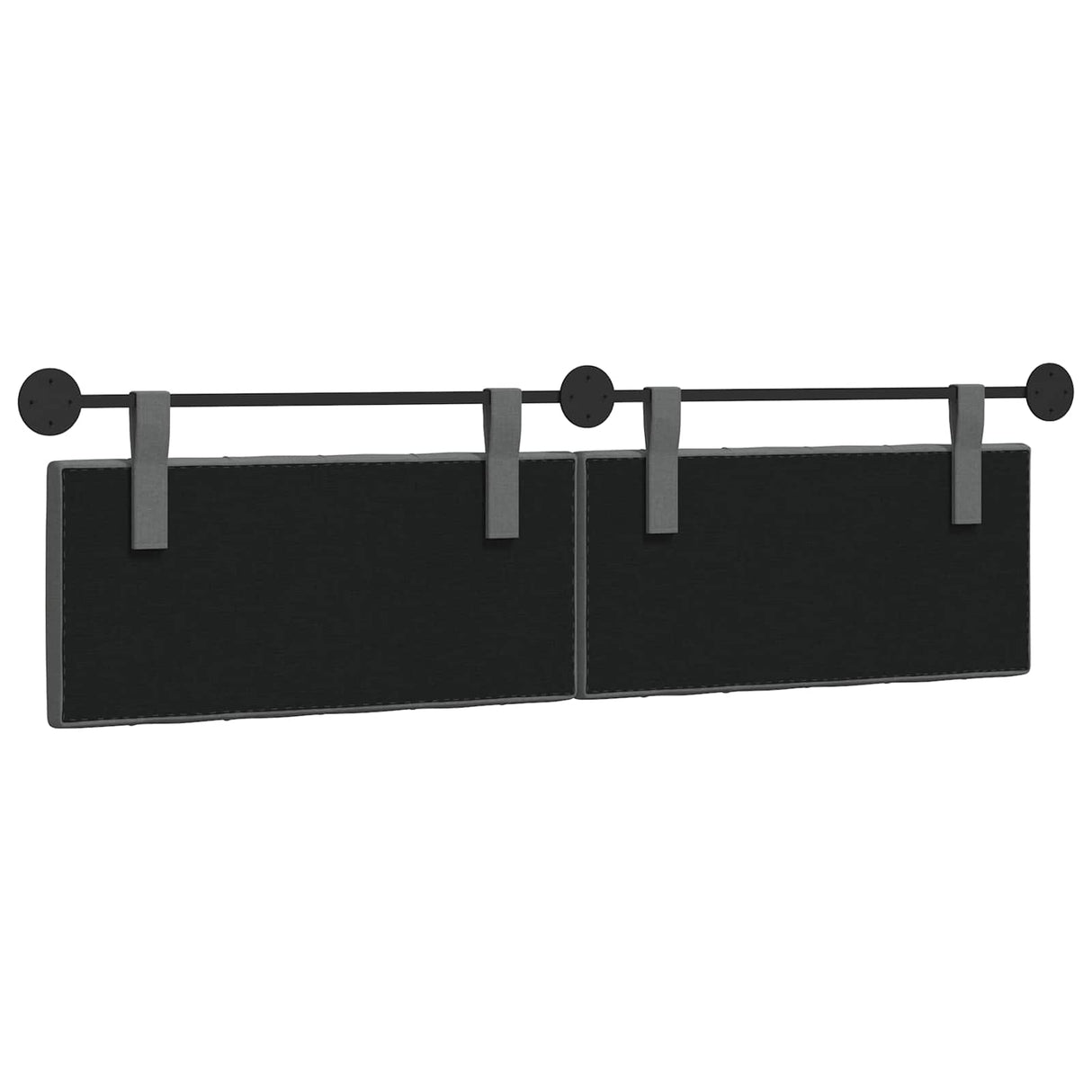 Hanging Headboard Dark Grey Fabric