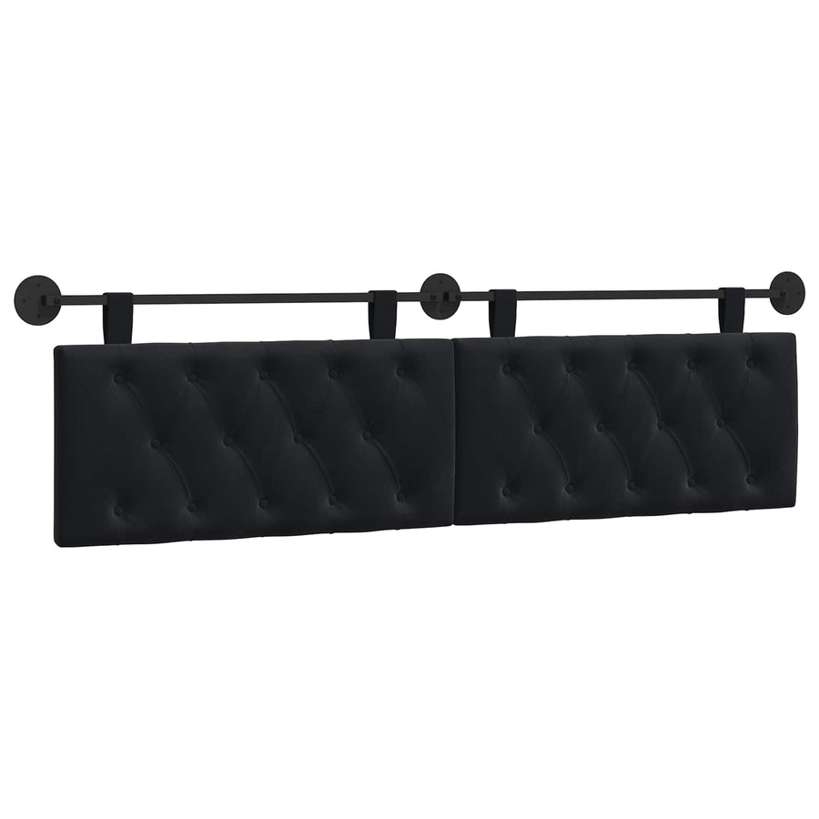 Hanging Headboard Black Velvet