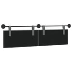 Hanging Headboard Dark Grey Fabric