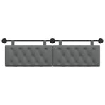 Hanging Headboard Dark Grey Fabric