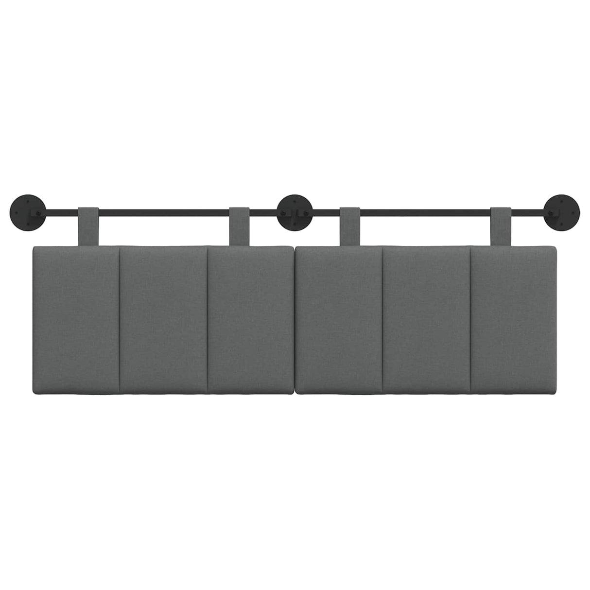 Hanging Headboard Dark Grey Fabric