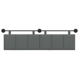 Hanging Headboard Dark Grey Fabric