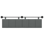 Hanging Headboard Dark Grey Fabric