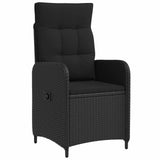 Outdoor Dining Set 9 pcs Black